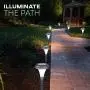 GardenBliss Best Solar Lights for Outdoor Pathway, 10 Brightest Light Set for Walkway, Patio, Path, Lawn, Garden, Yard Decor, Double Waterproof Seal, Large Led Landscape Outside Post Lighting Lamps