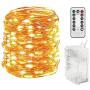 Twinkle Star 300 LED 99 FT Copper Wire String Lights Battery Operated 8 Modes with Remote, Waterproof Fairy String Lights for Indoor Outdoor Home Wedding Party Decoration, Warm White
