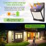 Claoner Solar Motion Sensor Lights, 140 LED/3 Modes Wireless Solar Lights Outdoor IP65 Waterproof Security Solar Wall Lights, 2400 Lumens for Front Door, Deck, Garden, Yard, Garage-4 Packs