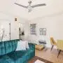 CO-Z 52’’ Modern Ceiling Fan with Lights and Remote, Contemporary Ceiling Fans Brushed Nickel Memory, Indoor LED Ceiling fan for Kitchen Bedroom Living Room, 3 Reversible ABS Blades in Brushed Nickel