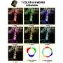 ROSHWEY Solar Landscape Lights Outdoor 4 Pack Colorful Spot Lights 22 LED Bright Waterproof Flood Lamps for Garden Lawn Walkway Pathway Yard Driveway Pool