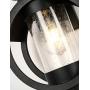 Industrial Outdoor Wall Lantern Modern Exterior Wall Mounted Light Fixtures Outdoor Wall Lamp Waterproof Metal House with Seed Glass for Porch Lighting Matte Black