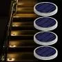 Solar Deck Lights Outdoor Waterproof, Garden Driveway Walkway Pathway Ground Step Dock Lights Solar Powered, LED Solar Lighting for Backyard Patio Lawn, auto ON/Off - Warm White(4 Pack). Solar Deck Lights Outdoor Waterproof, Garden Driveway Walkway Pathway Ground Step Dock Lights Solar Powered, LED Solar Lighting for Backyard Patio Lawn, auto ON/Off - Warm White(4 Pack).