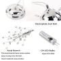 GDNS Chandeliers Firework LED Light Stainless Steel Crystal Pendant Lighting Ceiling Light Fixtures Chandeliers Lighting,Dia 23.5 inch