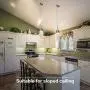 Mini Pendant Lighting, 10W Dimmable Integrated LED Light, Adjustable Length, Modern Glass Ceiling Light Fixture Chandelier for Kitchen Island Dining Room, Hallway, Bed Room and Garage