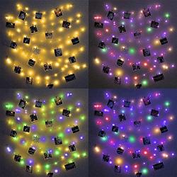 Ollny Led Fairy Lights 100LED 33FT Warm White and Multicolor indoor String Lights Color Changing Copper Wire Fairy Light USB Powered with 11 Functions Remote Timer DIY for bedroom Decoration Christmas