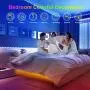 Music Sync LED Strip Light -Wixann 40FT RGB Color Changing Dimmable LED Strip Lights Kits with 44 Key RF Remote, SMD 5050 12V Flexible Led Tape Lights for Bedroom,Living Room,Kitchen TV or Party