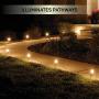 Christmas Light Yard Stakes [Set of 50] Outdoor Light Stakes - 8.5'' Tall - Universal Christmas Pathway Lights On Yards, Driveways - Christmas Yard Stakes - Driveway Christmas Light Stakes - USA Made