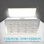 HYPERLITE LED Flood Light 50W 5,500Lm 5000K Flood Lights Outdoor IP65 Waterproof LED Security Light UL Qualified for Garage Backyard Doorways 2 Pack