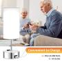 Touch Control Table Lamp Daylight White, 3 Way Dimmable Bedside Lamp with 2 Fast Charging USB Ports and Power Outlet, USB Lamp, Nightstand Lamp for Bedroom, 60W Equivalent LED Bulb Included