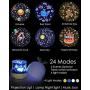 Star Night Lights for Kids, BREIS 360°Rotating Remote Control Star Projector Lamps with Music for Room Decor Christmas Gift for Kids (Deer)