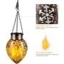TomCare Solar Lights Outdoor Metal Flickering Flame Solar Lantern Outdoor Hanging Decorative Lanterns with Hanging Chain Solar Powered Waterproof LED Decorations for Patio Garden Deck Yard, 2 Pack TomCare Solar Lights Outdoor Metal Flickering Flame Solar Lantern Outdoor Hanging Decorative Lanterns with Hanging Chain Solar Powered Waterproof LED Decorations for Patio Garden Deck Yard, 2 Pack