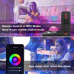 MJDUO Star Night Light Projector Ocean Wave Projector with WiFi Smart App Control Night Light Sky Projector Bluetooth Speaker for Bedroom Game Rooms Party