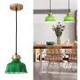 Modern Pendant Lights with Green Glass Shade Unique and Fancy Light Pendant Contemporary Adjustable Hanging Lamp Fixture for Kitchen Island, Dining Room, Bar, Bathroom, Loft, Entryway Art Decoration