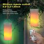 LED Flame Effect Light,4 Modes Fire Lights, USB Rechargable Candle Flame Table Lamp with Remote Contro& Timer Desk Lamp, Used in Living Room Bedroom Family Gathering bar Camping Party