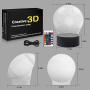EEEKit 3 Patterns 3D LED Night Light, 3D Optical Illusion Bedside Lamp, Remote & Touch Control 16 Colors for Christmas New Year Birthday Gifts, Child Room Home Decor（ Basketball+ Soccer+ Football）