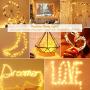 IDEAALS Solar String Lights Outdoor 2 Packs, 240LED Oversize Super Bright Solar Twinkle Lights, IP65 Waterproof 8 Modes Starbright Solar Lights for Tree Yard Garden Christmas Party (Warm White)