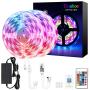 Smart LED Strip Lights,Tsanhoo Color Changing LED Strip Lights,32.8ft RGB Light Strips,Waterproof LED Light Strips,Flexible LED Lights for Bedroom Home Kitchen Decoration
