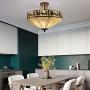 LITFAD Lodge Style Ceiling Lamp 110V-120V Deer Pattern Flush Mount Ceiling Light, Up Lighting LED Pendant Lighting Ceiling Hanging Light for Living Room Dining Room Bedroom Restaurant