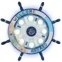LITFAD Modern Ceiling Light 25'' Rubber Design Nautical Style Flushmount Pendant Light in Blue Finish for Kids Bedroom,Childrens Room,Kids Bedroom,UL Listed