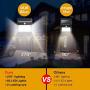 Solar Lights Outdoor, Upgraded 82 LED Security Lights 3 Modes Wireless Motion Sensor Light with 270° Wide Angle Solar Powered Lights Waterproof Wall Lights for Garden, Front Door, Pathway,Yard(2 Pack)
