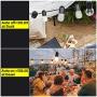 OHLUX Smart Outdoor String Lights Dimmer & Timer, 11.3FT Dusk to Dawn Light Dimmer Switch, 1-100% Brightness Dimmable 120V 360W IP66 Waterproof