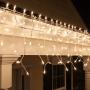 Kringle Traditions 8.5 ft 150 Clear Icicle Lights - White Wire, Indoor/Outdoor Christmas Lights, Outdoor Holiday Icicle Lights Kringle Traditions 8.5 ft 150 Clear Icicle Lights - White Wire, Indoor/Outdoor Christmas Lights, Outdoor Holiday Icicle Lights