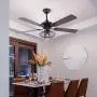 52'' Modern Ceiling Fan Light with Remote Control Mid-Century LED Chandelier Fan for Living Room Dining Room Bedroom …