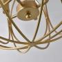 Lovedima Modern Chic Gold Sphere 3 Lights/4 Lights Iron Orb Chain Suspended Chandelier Pendant Light (4-Light) Lovedima Modern Chic Gold Sphere 3 Lights/4 Lights Iron Orb Chain Suspended Chandelier Pendant Light (4-Light)
