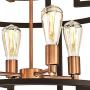 Westinghouse Lighting 6328100 Weston Four-Light Indoor Chandelier, Oil Rubbed Bronze and Washed Copper Finish