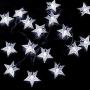 Grezea Solar Twinkle Star String Light 50 LED 8 Modes Fairy Decorative Lights for Garden Patio Lawn Balcony Tree Outdoor Landscape Indoor Decoration for Playhouse Bedroom Bed Canopy Curtain, 21 White