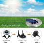 Solar Ground Lights - 8 Led Solar Garden Lights Outdoor Waterproof Sidewalk Disk Lights Solar Powered Landscape Lighting for Lawn Patio Pathway Yard Deck Walkway Flood Lights (12 Packs Warm White)