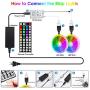 Led Strip Lights 32.8 Feet,ehomful Color Changing 44 Keys Remote Control Led Lights for Bedroom,Room,Kitchen and Party Decorations