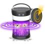Solar Powered Bug Zapper, 3-in-1 Rechargeable Mosquito Killer Camping Lantern with SOS Emergency Light, Waterproof Electric Mosquito Zappers Insect Fly Pest Attractant Trap for Indoor Outdoor Solar Powered Bug Zapper, 3-in-1 Rechargeable Mosquito Killer Camping Lantern with SOS Emergency Light, Waterproof Electric Mosquito Zappers Insect Fly Pest Attractant Trap for Indoor Outdoor