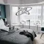 Crystal Chandelier 3 Rings 11.8''+19.7''+27.6'' Daylight 5000K 96W LED Circular Ceiling Lighting Fixture Wowatt Modern Pendant Light for Dining Living Bed Room Adjustable Stainless Chain for DIY Shape