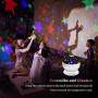 Star Night Light Projector, Colourful Night Lamp for Kids Children Rotating 3 Modes Romantic Magical Gift Present Toys Sleeping Aid(White)