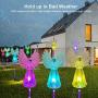 Angel Landscape Path Lights Garden Solar LED Outdoor Christmas Decor Christmas Memorial Angel Light Garden Stake Outdoor In-Ground Lights Outdoor Cemetery Grave Angels Statue Christmas Party Decor
