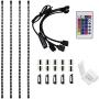 Cinlitek LED Strip Lights, LED TV Backlight 6.56ft for 40-60in Television USB TV Backlight Kit with Remote, 16 Color 5050, HDTV Bias Lamp, Waterproof Bias Lighting Led Light Strip for TV Desktop PC