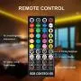 Led Strip Lights Sync to Music, Tasmor 32.8ft 5050 RGB Light Color Changing with Music IP65 Waterproof LED Rope Light with Controller for Home, Room, Bar, Party