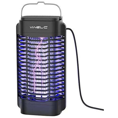 VANELC Bug Zapper, Electric Mosquito Killer Lamp, Light-Emitting Flying Insect Trap, Insect Fly Pest Attractant Trap, Effective 4200V Powered Electric Mosquito Zappers for Patio, Outdoor, Indoor