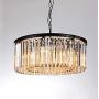 SUSUO Crystal Ceiling Light Modern Contemporary Raindrop Chandelier Lighting for Dining Room Bedroom Livingroom H7'' X D21.5''