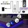 Motion Sensor Under Bed Lights, 2 x 6.56FT Led Bed Lights USB 5V Motion Activated Closet Light Sensor LED Night Lights for Bed,Cabinet,Bedroom (2 x 6.56FT)
