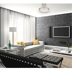LB72130 LED Semi Flush Mount Ceiling Fixture, Antique Brushed Nickel Finish, 3000K Warm White, 1050 Lumens, Dimmable