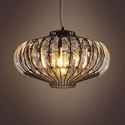 LightInTheBox Chandelier Artistic Retro Lantern Chandelier Lighting Ceiling Light Fixture Pendant Lamp for Dining Room Bathroom Bedroom Livingroom E26 Bulbs Required H6'' X D16''