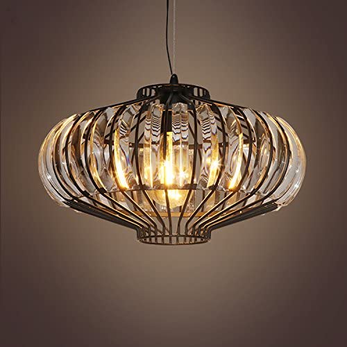 LightInTheBox Chandelier Artistic Retro Lantern Chandelier Lighting Ceiling Light Fixture Pendant Lamp for Dining Room Bathroom Bedroom Livingroom E26 Bulbs Required H6'' X D16''