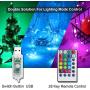BINZET 33Ft Fairy Lights - With 100 Leds 16 [Multi] Colors Changing Starry String Lights - Remote Controlled Waterproof Twinkle Lights for Bedroom Party Halloween Christmas Decor [USB Style with Plug]