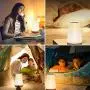 Table Lamp Touch Night Light - Portable Sensor Remote Control Bedside Lamps with Quick Rechargeable USB Dimmable Warm White Light 13 Colors RGB Table Lamp for Bedroom Living Room Office (White)