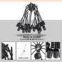 VINLUZ Modern Farmhouse Chandelier Lighting-18 Lights Sputnik Chandelier Black Industrial Pendant Semi-Flush Mount Ceiling Light Fixture VINLUZ Modern Farmhouse Chandelier Lighting-18 Lights Sputnik Chandelier Black Industrial Pendant Semi-Flush Mount Ceiling Light Fixture