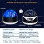 Stars Night Light Projector with Timer & Music, Remote Control Projection Lamp for Kids, Rotating Kids Night Lights for Bedroom, Sleep Helper and Gift Choice for Babies Girls Boys (Black)