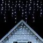 Twinkle Star 360 LED Icicle Christmas Lights Outdoor Dripping Icicle Lights, 29.5ft 8 Modes Curtain Fairy Lights with 60 Drops, Indoor Xmas Holiday Wedding Party Decorations, Cool White Twinkle Star 360 LED Icicle Christmas Lights Outdoor Dripping Icicle Lights, 29.5ft 8 Modes Curtain Fairy Lights with 60 Drops, Indoor Xmas Holiday Wedding Party Decorations, Cool White
